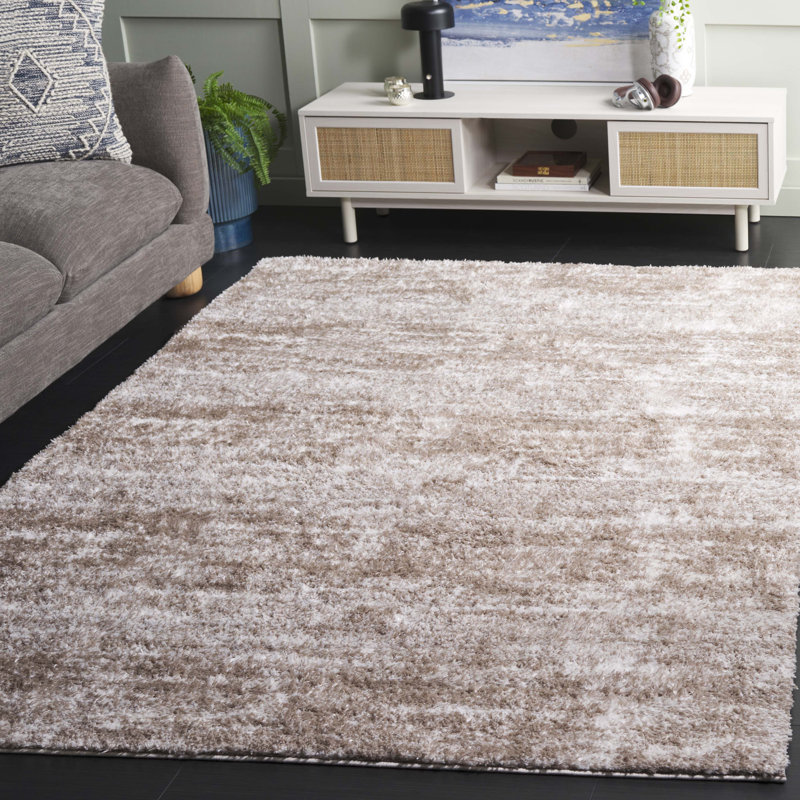 Tyerra Penelope Shag Performance Abstract Rug, Rectangle 5'3" x 7'6"