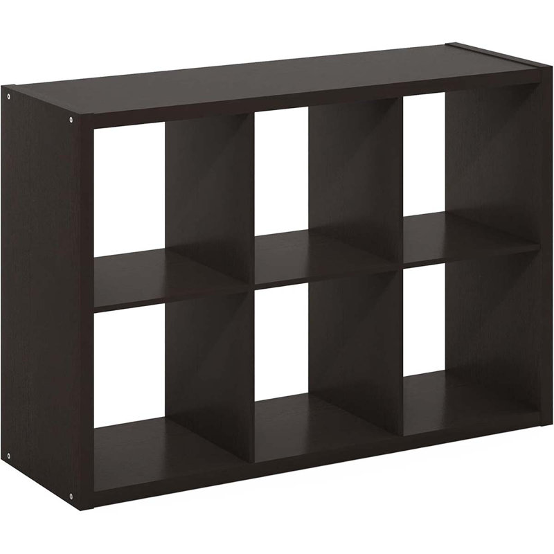 Cubicle Open Back Decorative Cube Storage Organizer, 6-Cube,
