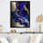 Impression noire sur toile encadrée sélectionné