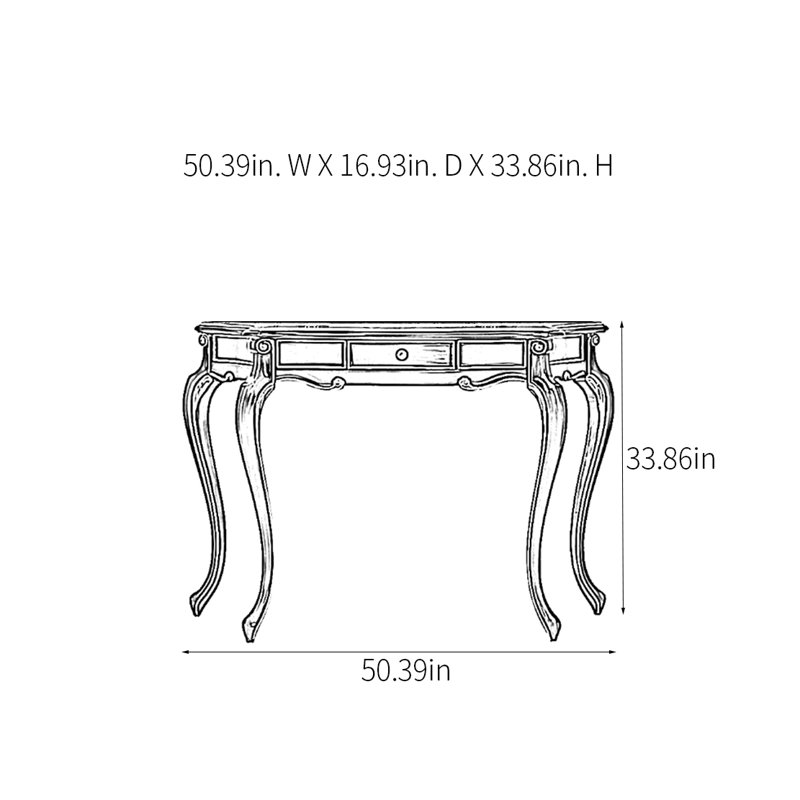 Retro Minimalist Console Table