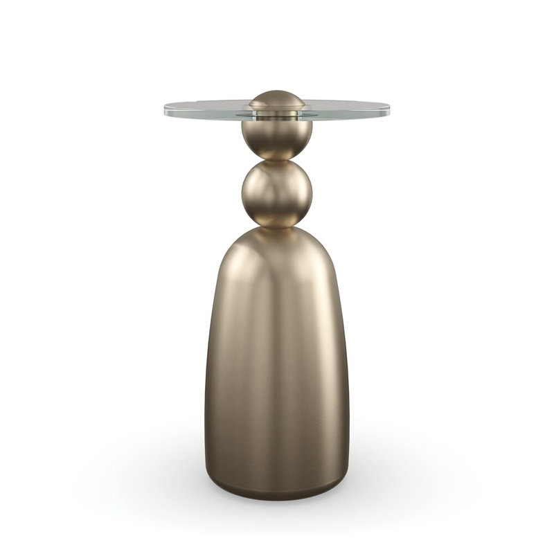 Modern Principles Glass Top End Table
