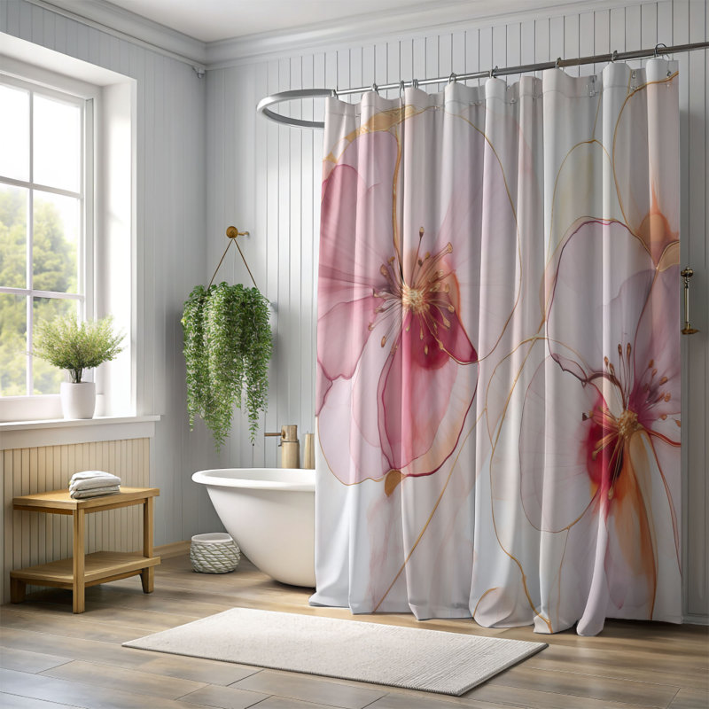 Marihan Shower Curtain, 74"H x 71"W