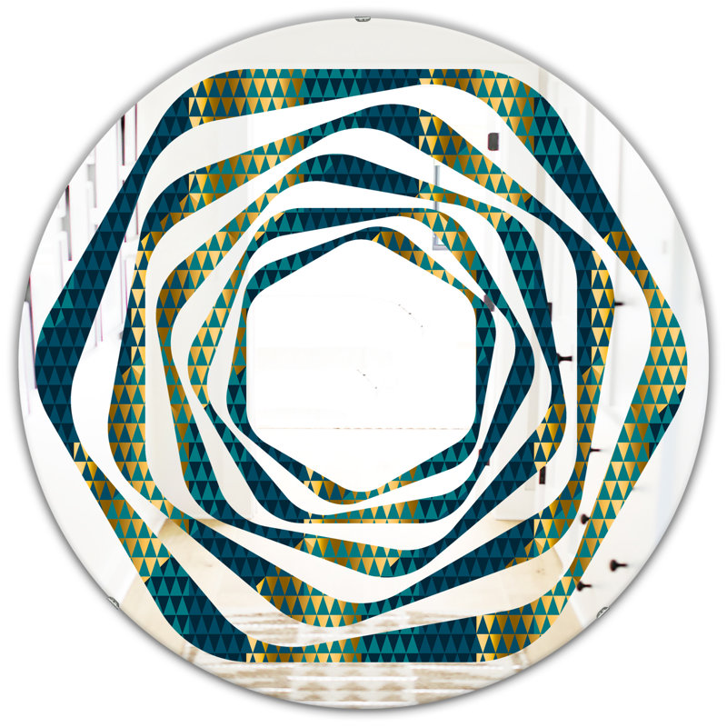 Miroir mural Whirl, H 31,5 po x l po