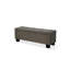 Banc de rangement en tissu