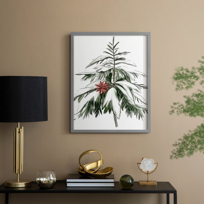 «Christmas Holiday Art DCCDXLVII», reproduction d'art encadrée - bois massif