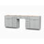 Ensemble de meuble-lavabo double 96 po Disar-125808673