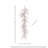 48" Glitter Long Needle Pine Garland