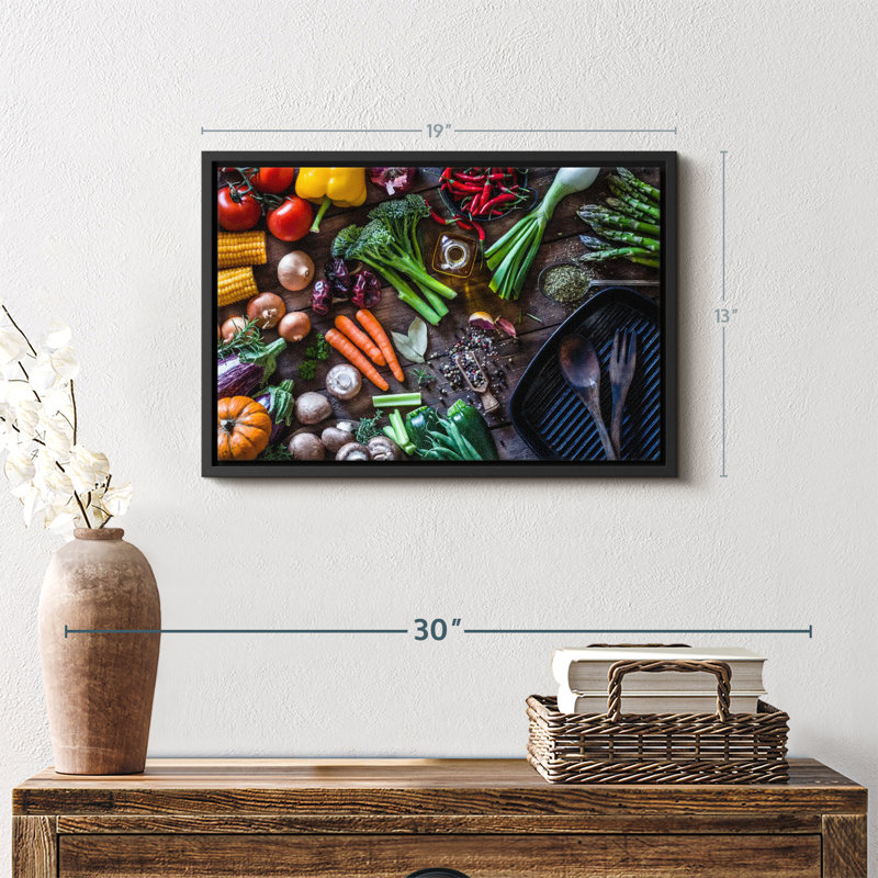 " Vegetable Stir Fry Cooking ", 19" H x 13" W