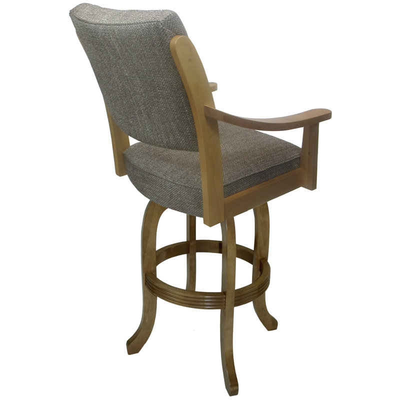 Rab Swivel Wood Counter Stool, Natural