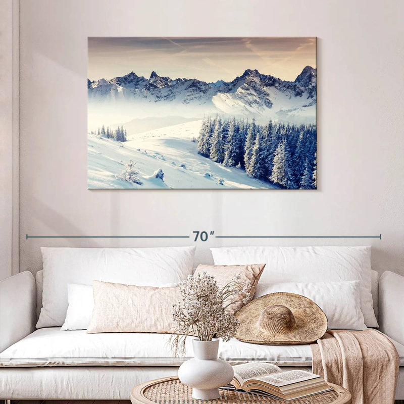 Alvord Winter Snowy Mountains, H 30 po x l 45 po