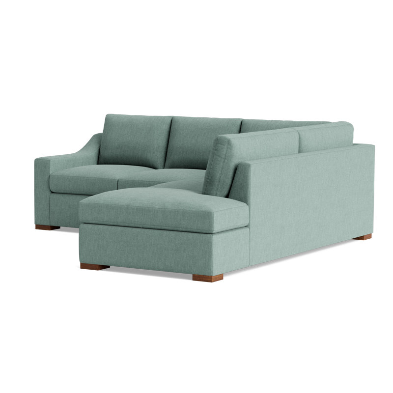 Lucca Sectional, Right Hand Facing, Performance Weave - Spa