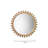 Augustine Solid Wood Round Wall Mirror