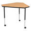 Structure Series Diamond 41" x 36" Adjustable Height Mobile Collaborative Activity Table with Casters-51404058-51404059