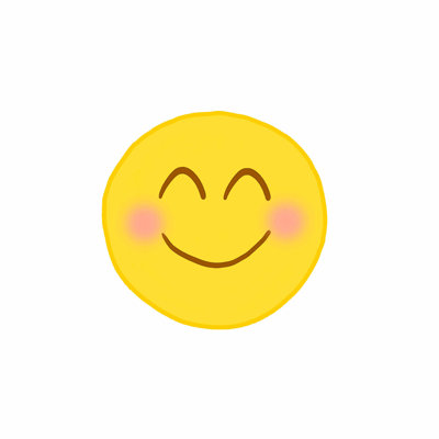 Blush Emoji - impression sur toile tendue