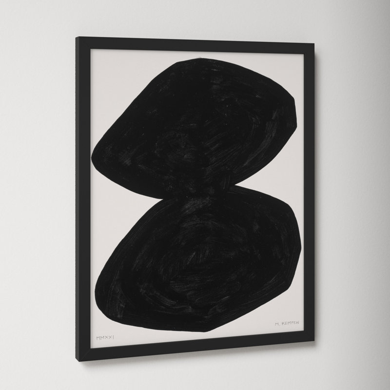 Module On White 2 by Michael Kempen, 25" H x 20" W x 1.25" D, Black