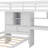 Karanfila Twin Over Twin Loft Bed With Built-In Desk And Staircase, With Storage Compartments And Shelves-1626211047