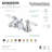 Kingston Brass American Patriot Two-Handle 3-Hole Deck Mount Mini-Widespread Bathroom Faucet with Plastic Pop-Up-95848746