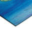 Tapis bleu intérieur / extérieur en polyester tissé à la machine Anamaria-87396135