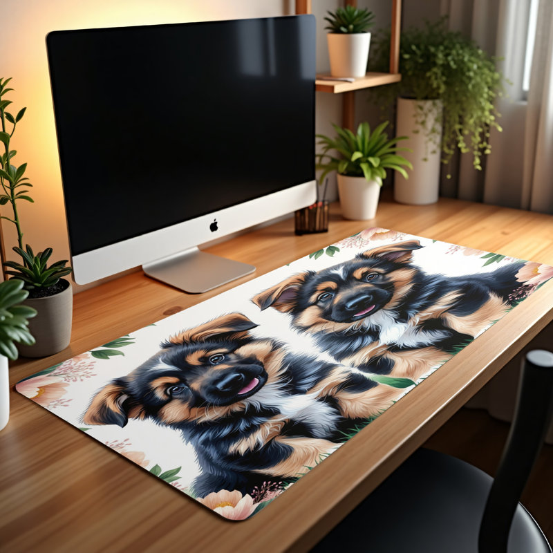 Polyester Desk Pad, 14.4x12.1