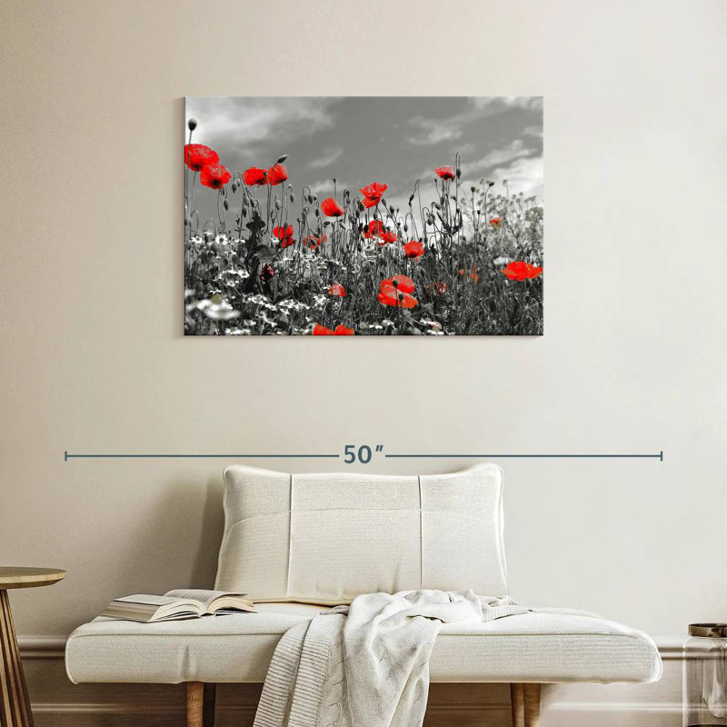 Champ de coquelicots, H 24 po x l 36 po