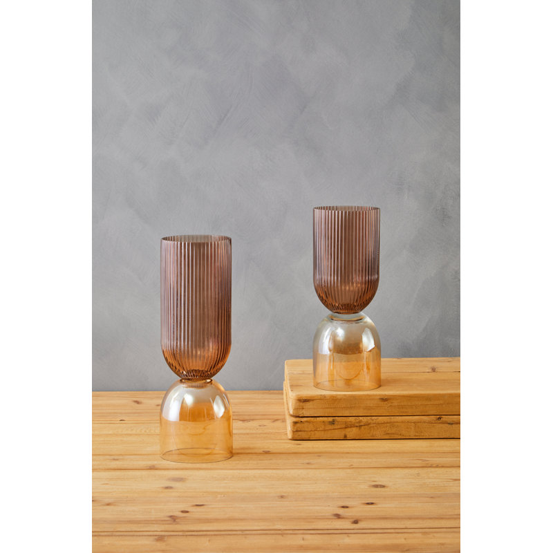 Demekia Glass Table Vase, 36cm H x 12cm W x 12cm D