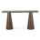 Caldera Console Table with Lava Marble and Dark Oak Base