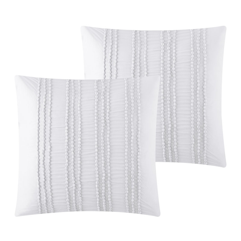 Ensemble de housse de couette lavable en polyester 180 fils White King