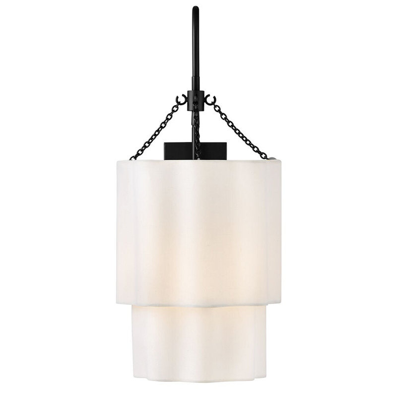 Gwen 1 - Light Armed Sconce, Black