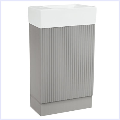 Meuble-lavabo moderne avec tablette à deux niveaux