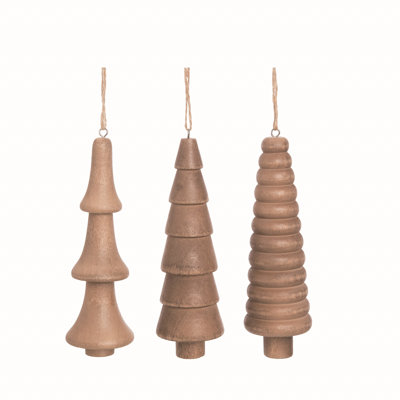 Ensemble de 3 décorations de Noël en bois aggloméré