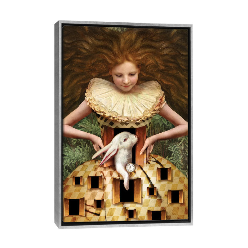 «Hello Alice» par Catrin Welz-Stein - impression d'art graphique, H 40 po x l 26 po x P 1,5 po, Pas de tapis