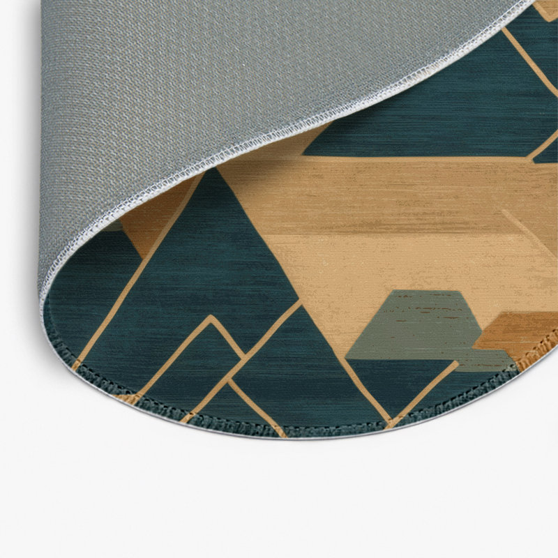 Tapis intérieur et extérieur ArtDeco, Rond 5 pi