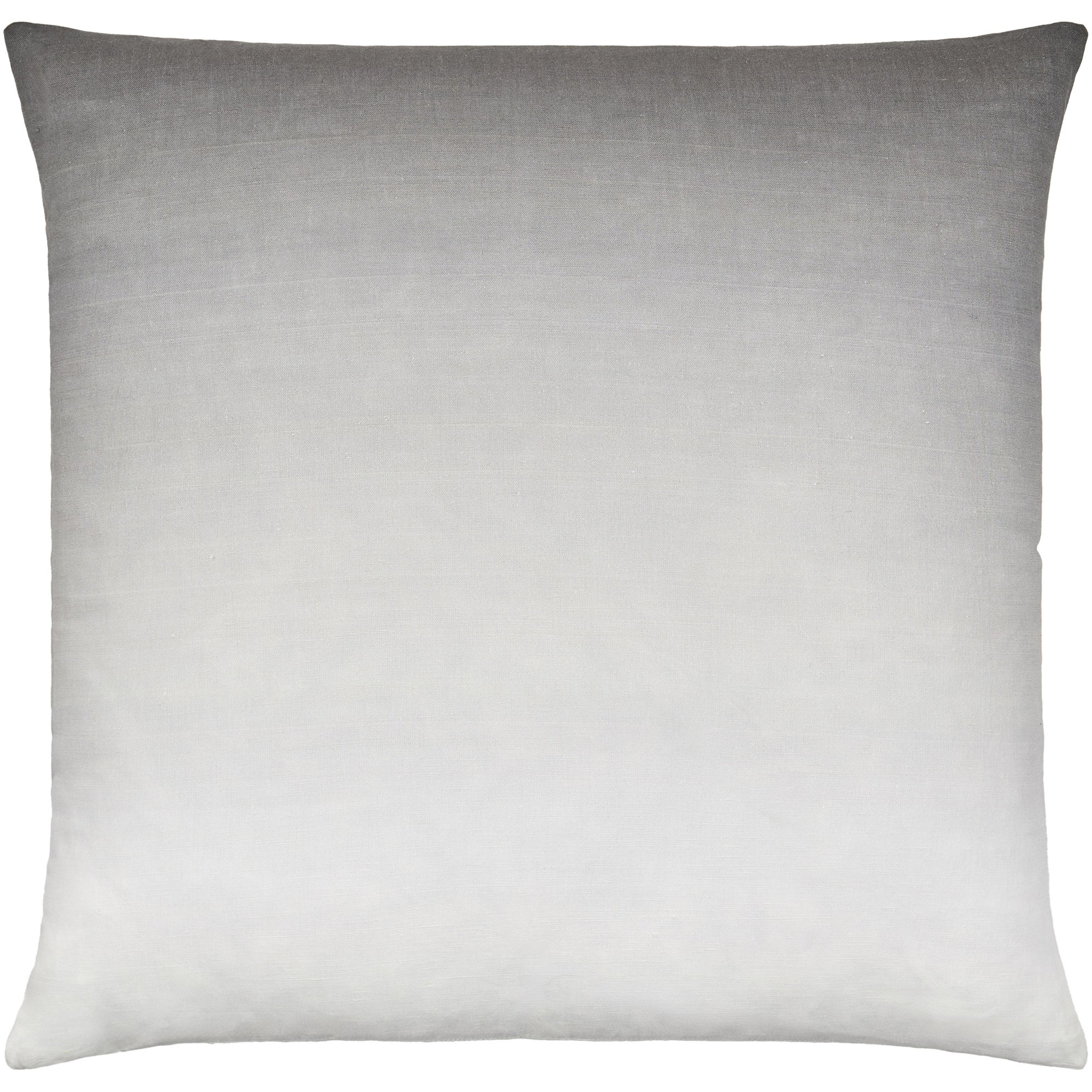 Deadra Ombre Linen Throw Pillow, Down, 20" x 20", Mustard