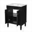 Meuble-lavabo avec lavabo supérieur, meuble de rangement moderne à 2 niveaux, meuble-lavabo simple