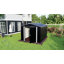 7,4 pi L 7,4 pi. D Rangement extérieur en métal avec structure en acier renforcé, portes et évents verrouillables-121933732