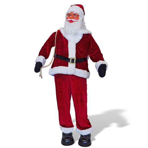  Life Size Animated Dancing Santa with Realistic Face