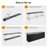 Dejoode Rectangular Outdoor Folding Bar Table