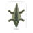 Harjo Crocodile Shaped Green Accent Rug-575349366