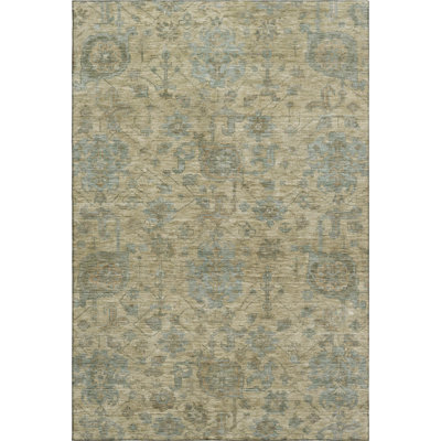 Premium Machine Washable Grafals AMF1105 Damask Rug