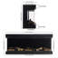 Neeve Ebern Designs Black Electric Fireplace with 5120 BTU-767108160