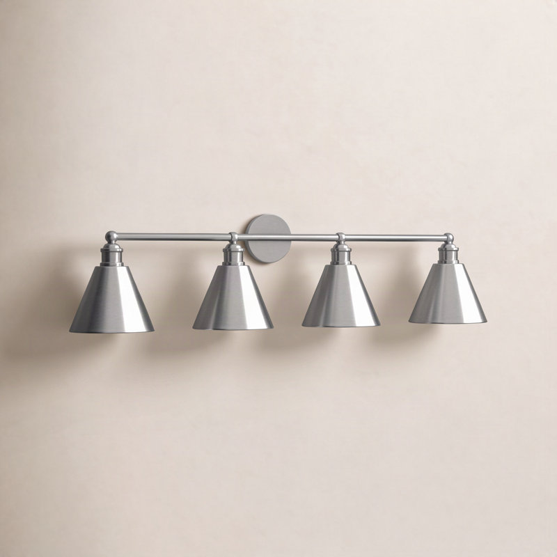 Diedrick 4-Light Dimmable Vanity Light, Brushed Nickel