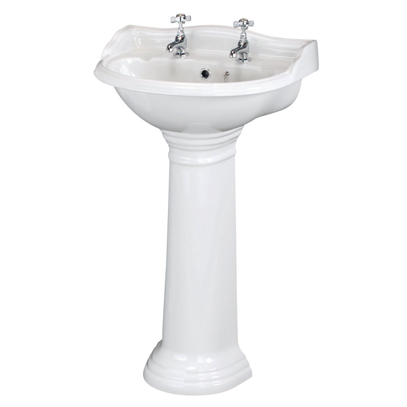 Old London Chancery 6000mm L x 4950mm W White Ceramic Circular Sink with Overflow