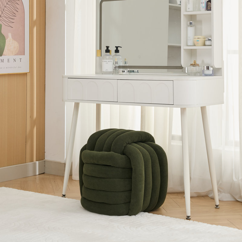 Repose-pieds en chenille, Vert