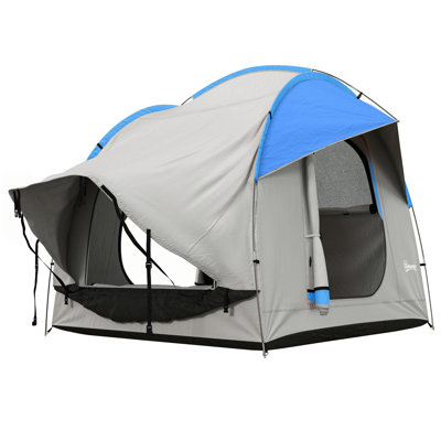 SUV Tent, 2000mm Waterproof Truck Tent with 3 Doors and Mesh Window, for 5-6 Person Camping Outdoor Travel, 7.5' L x 6.9' W x 6.9' H