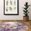Tapis tressé à l'encre lilas-516011423