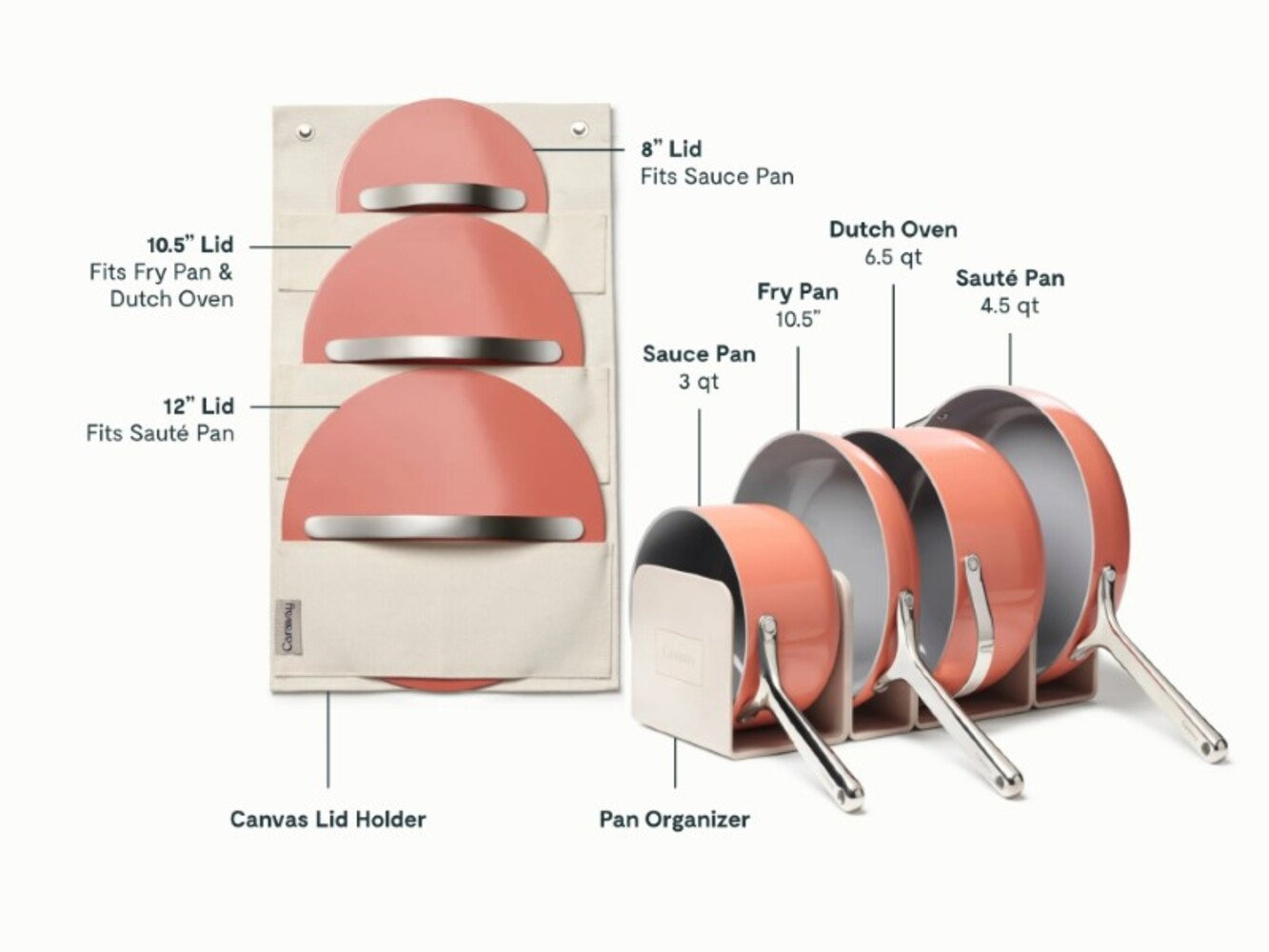 Caraway Ceramic Non-Stick Cookware Set, Perracotta