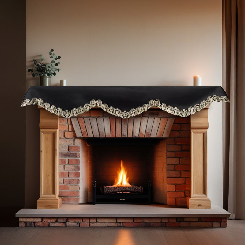 Chemin de table Anyce Collection, Noir / or
