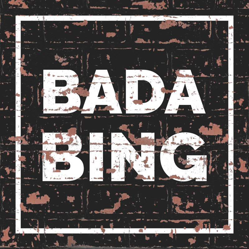Bada Bing - Wrapped Canvas Print, 30cm H x 30cm W x 3.8cm D