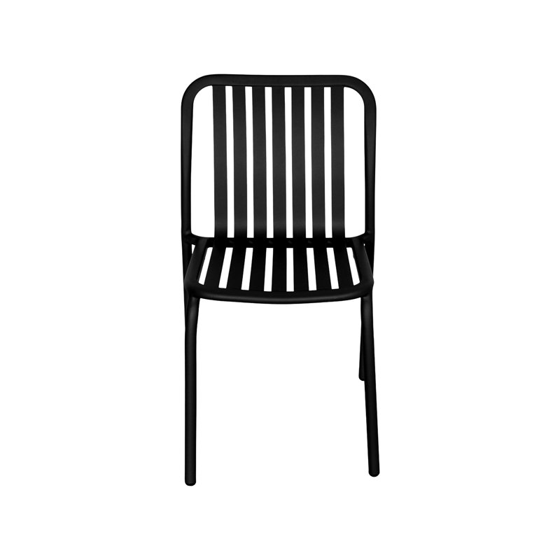 Chaise d'appoint empilable Key West, Noir