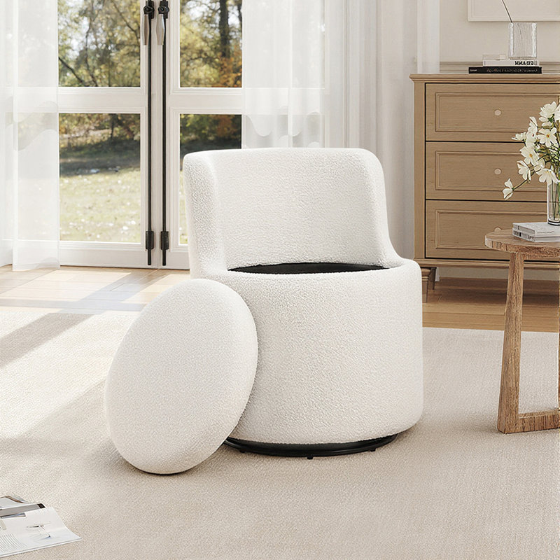 Upholstered Swivel Accent Chair